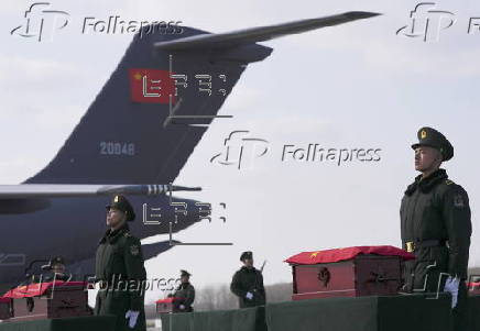 Remains of Chinese soldiers from Korea War return