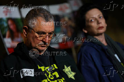 Protest against the government and to show support for the hostages who were kidnapped during the deadly October 7, 2023 attack, in Tel Aviv