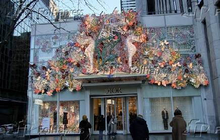 Vspera de natal na cidade de nova york.