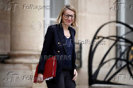 Weekly cabinet meeting at the Elysee Palace in Paris