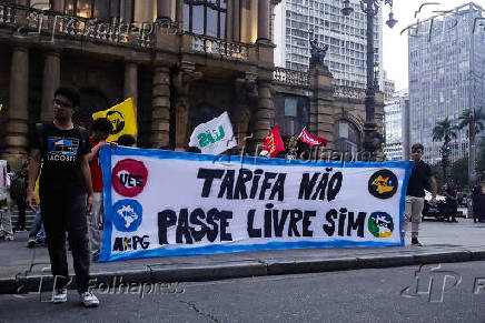 Ato contra o aumento da tarifa do transporte pblico em SP