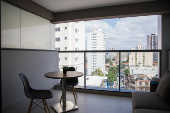 Varanda de apartamento do empreendimento VN lvaro Rodrigues, da Vitacon, em SP