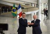 Visita oficial do presidente Frana Emmanuel Macron em Brasilia