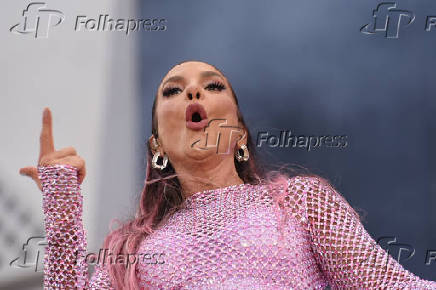 A cantora Ivete Sangalo abrindo o Palco Mundo, no Rock in Rio 2024