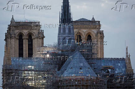 The Notre-Dame de Paris cathedral before its reopening