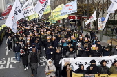 Protest in Seoul calling for the impeachment of South Korea's President Yoon