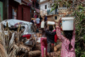 Aftermath of Cyclone Chido in Mayotte