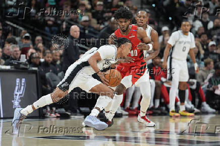 NBA: Portland Trail Blazers at San Antonio Spurs