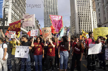 Protesto contra aumento das tarifas de nibus e metr de SP