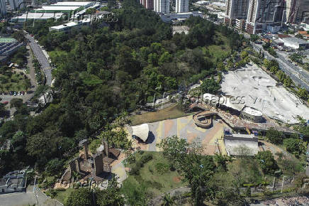 Vista area do parque da Juventude, em So Bernardo do Campo (SP)