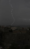 Lightning strikes over Sana'a
