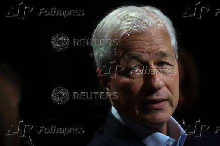 Jamie Dimon (CEO) of JPMorgan Chase & Co. speaks to the Economic Club of New York