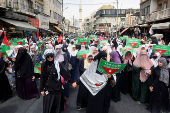 Protest in support of Palestinians in Gaza, in Amman
