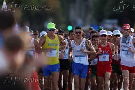 Prova de marcha atltica masculina no Trocadro