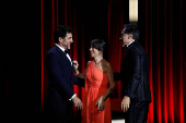 Spanish actor Javier Bardem receives the Donostia Award for lifetime achievement at the San Sebastian Film Festival