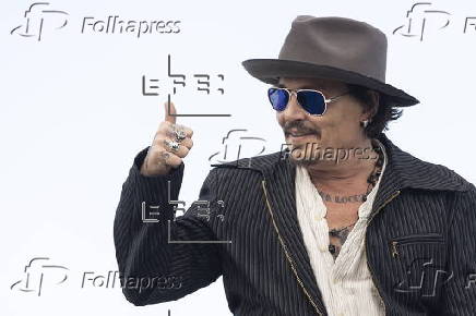 El actor Johnny Depp en la 72 edicin del Festival Internacional de Cine de San Sebastin