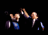 Japan's PM Shigeru Ishiba attends a campaign for the upcoming general election, in Kashiwa