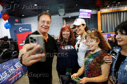 U.S. Representative and candidate for reelection Anna Paulina Luna (R-FL) visits Mugs Sports Bar and Grill in Largo