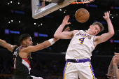 NBA: Portland Trail Blazers at Los Angeles Lakers