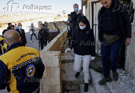 French Foreign Minister Barrot and German Foreign Minister Baerbock visit Sednaya prison