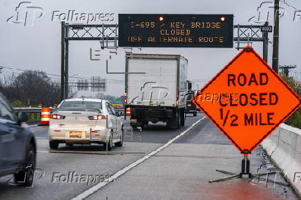 Port of Baltimore traffic suspended following Key Bridge collapse
