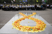 South Koreans mark the 10th anniversary of the sunken Sewol ferry that killed 304 people, mostly school students