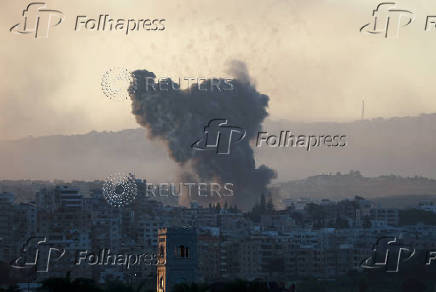 Smoke billows over southern Lebanon