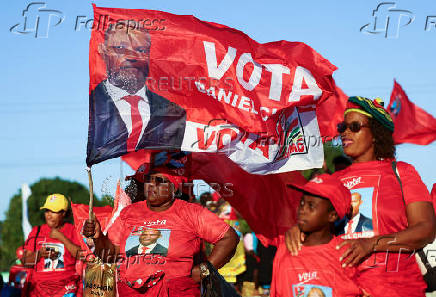 Mozambique opposition party Frelimo holds final rally ahead of election