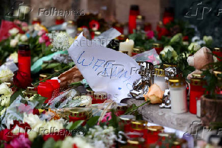 Aftermath of Christmas market attack, in Magdeburg