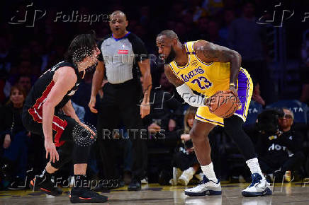 NBA: Miami Heat at Los Angeles Lakers