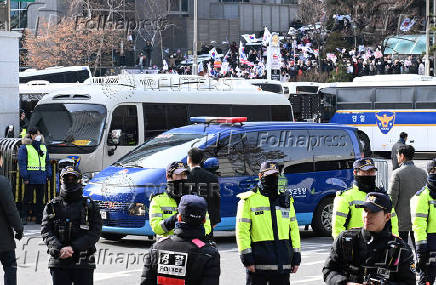 Impeached South Korean President Yoon Suk Yeol arrives at Seoul Western District Court in Seoul