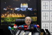 FILE PHOTO: Palestinian PM Mustafa holds first cabinet meeting, in Ramallah