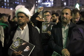 Protest against the killing of Hezbollah leader Hassan Nasrallah in Karbala