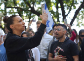 Pro-Israel rally nearly one year after Hamas' October 7 attack, in New York City