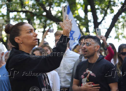 Pro-Israel rally nearly one year after Hamas' October 7 attack, in New York City