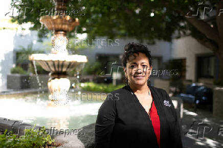 Monica Murray, Supervisor for the Maricopa County Special Election Board looks on at The Plaza assisted living facility in Scottsdale