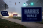 FILE PHOTO: The Wider Image - Behind the curtains: scenes from the US election