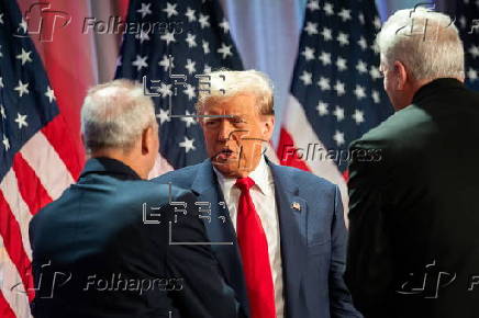 US President-elect Trump at House Republicans meeting in Washington, DC