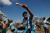 Aficionados llegan a la final de la Copa Sudamericana