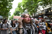 'School Strike for Palestine' march in Melbourne