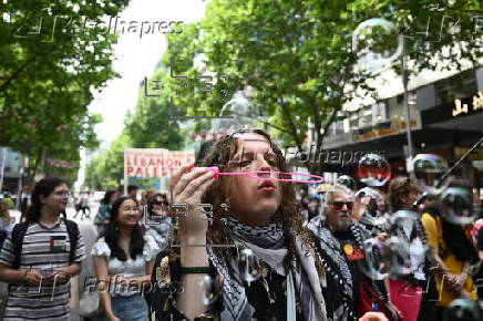 'School Strike for Palestine' march in Melbourne