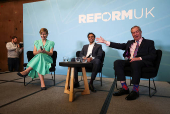 Reform UK press conference, in London