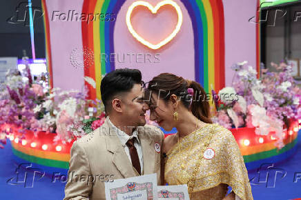 LGBTQ+ couples register as Thailand?s same-sex marriage law takes effect in Bangkok