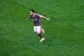Fred, do Fluminense, comemora o gol 