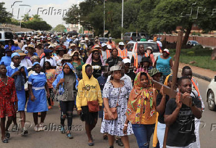 Roman Catholics commemorate Good Friday during the start of Easter in Harare