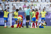 Partida entre Espanha e Brasil pelo Jogos de Paris