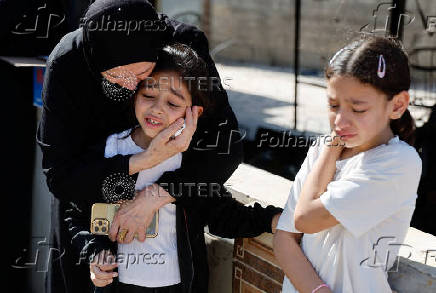 Funeral for Palestinians killed in an Israeli airstrike, in Tubas