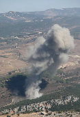 Smoke billows over southern Lebanon