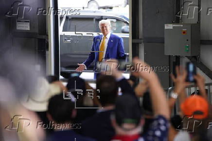 Republican Presidential Candidate Donald J. Trump Speaks to the Press in Austin, Texas