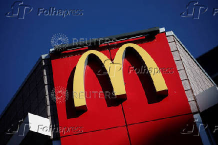 Signage outside a McDonald's restaurant in Washington